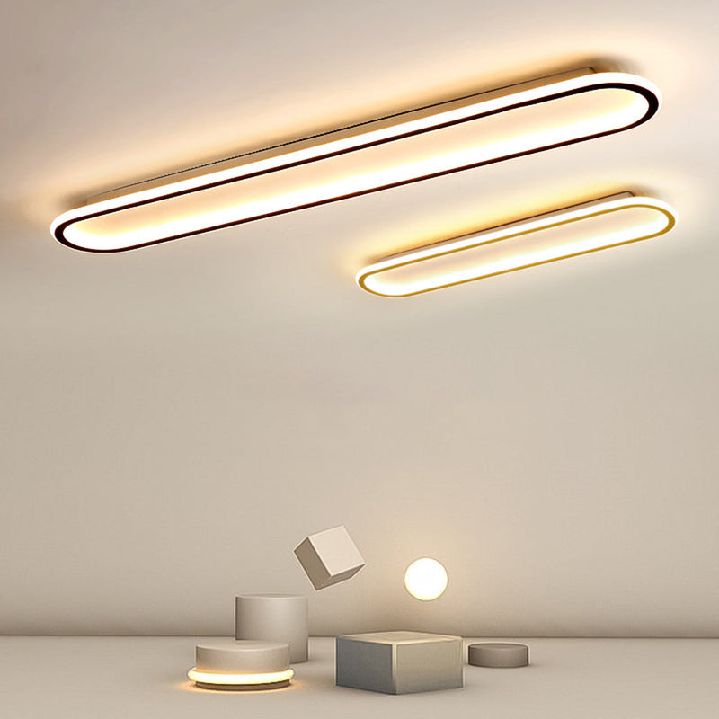 Minimalist Rectangular Flush Mount Ceiling Light