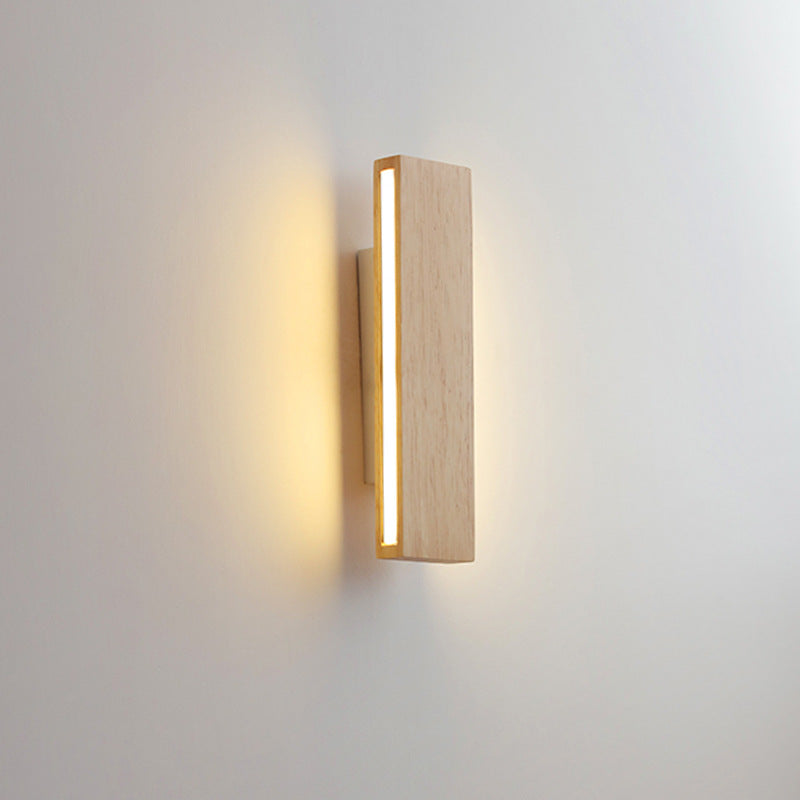 Japanese Minimalist Rotatable Log LED Wall Sconce Lamp