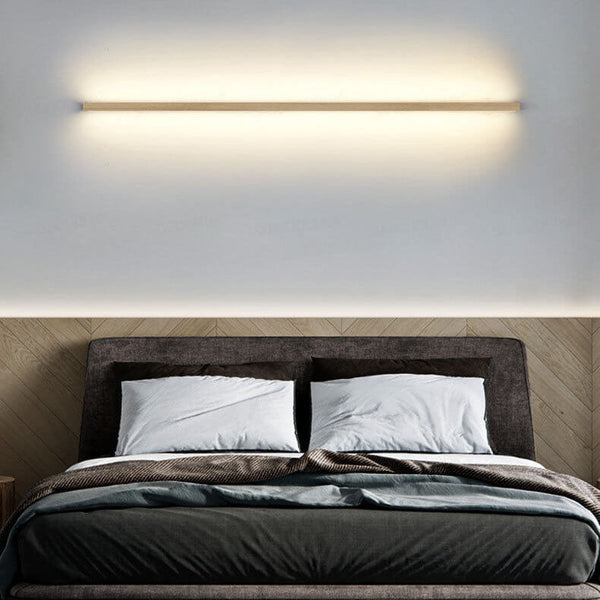 Japanese Minimalist Wood Strip LED Wall Sconce Lamp