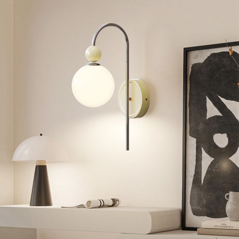 Moderne LED Wall Lamps Red/Coffee Metal/Glass Bedroom