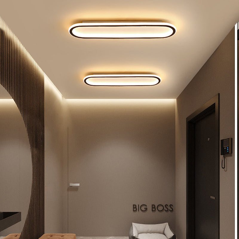 Minimalist Rectangular Flush Mount Ceiling Light