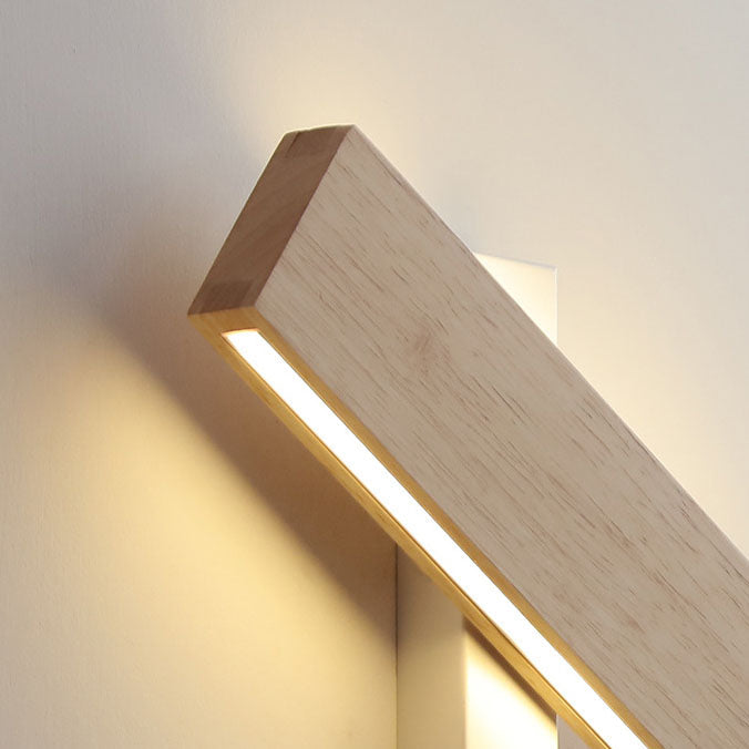 Japanese Minimalist Rotatable Log LED Wall Sconce Lamp