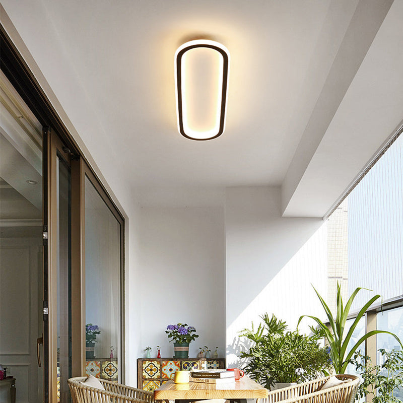 Minimalist Rectangular Flush Mount Ceiling Light