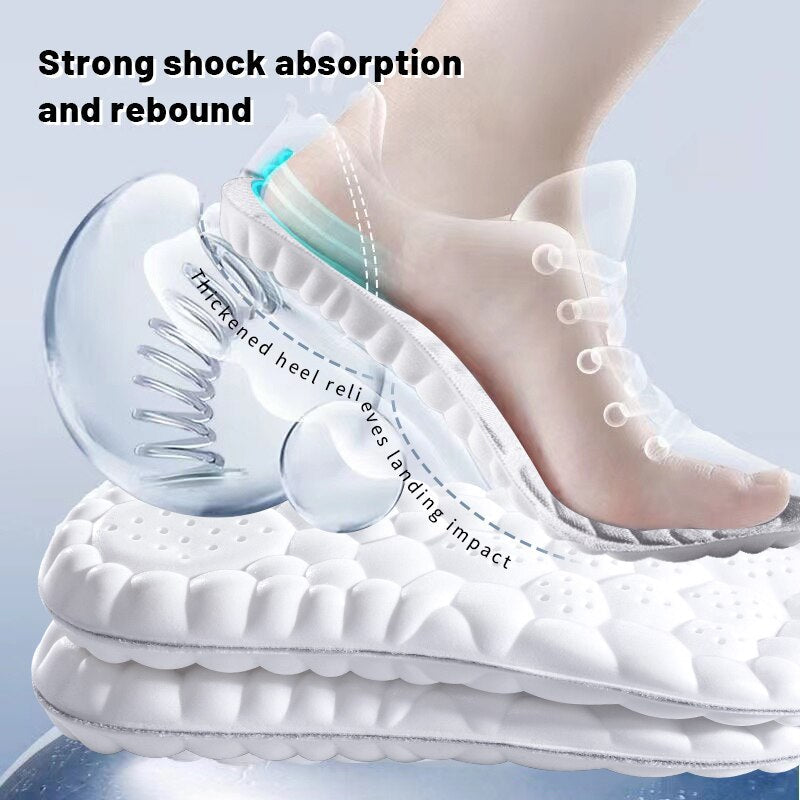 4D Latex Sport Support Insoles for Running