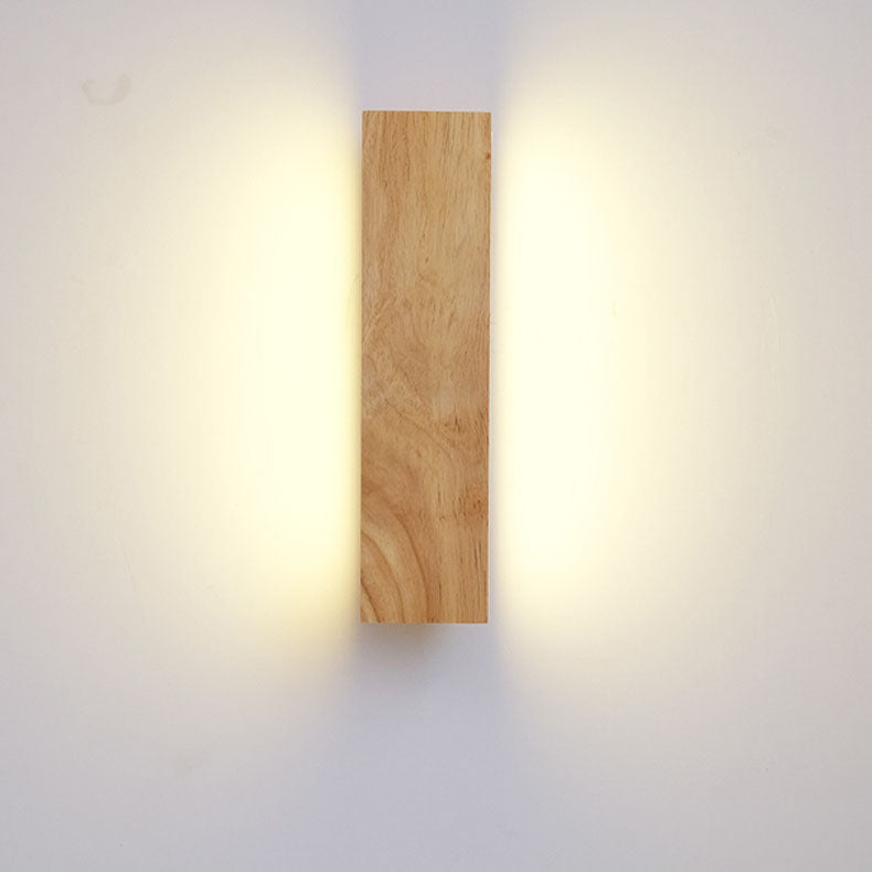 Japanese Minimalist Rotatable Log LED Wall Sconce Lamp
