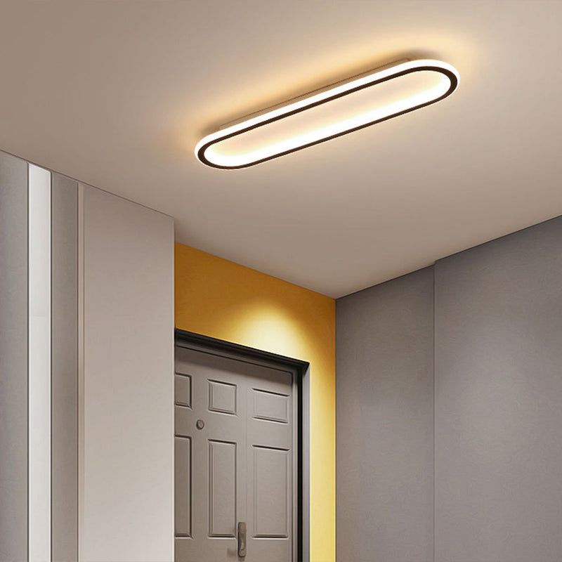 Minimalist Rectangular Flush Mount Ceiling Light