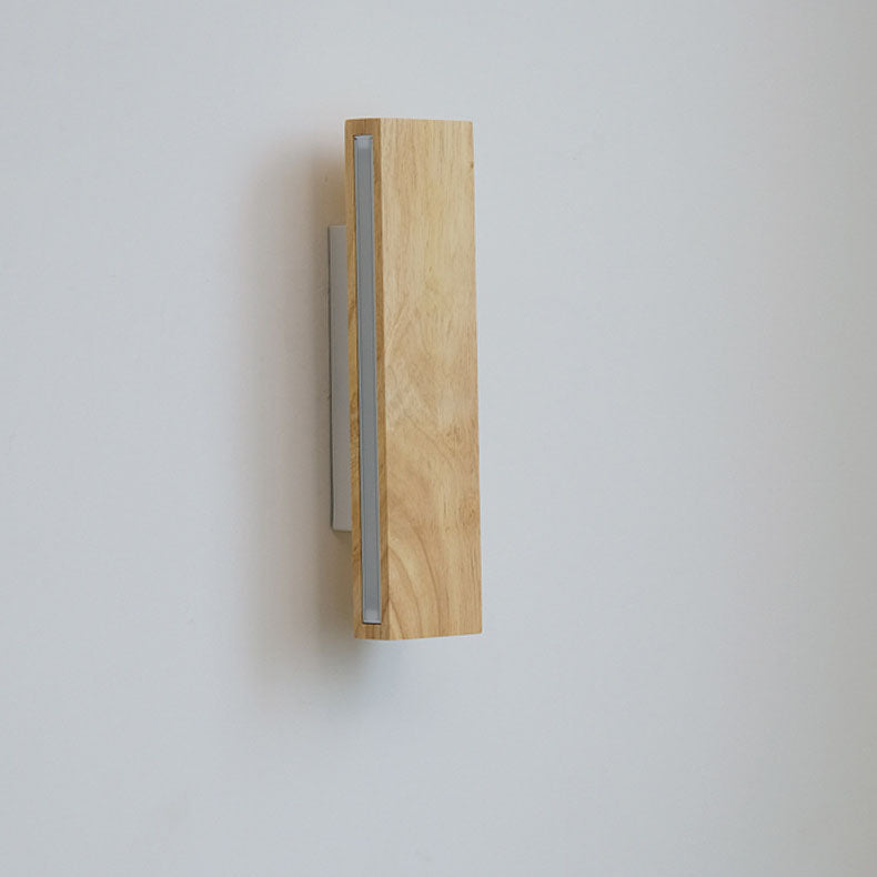 Japanese Minimalist Rotatable Log LED Wall Sconce Lamp