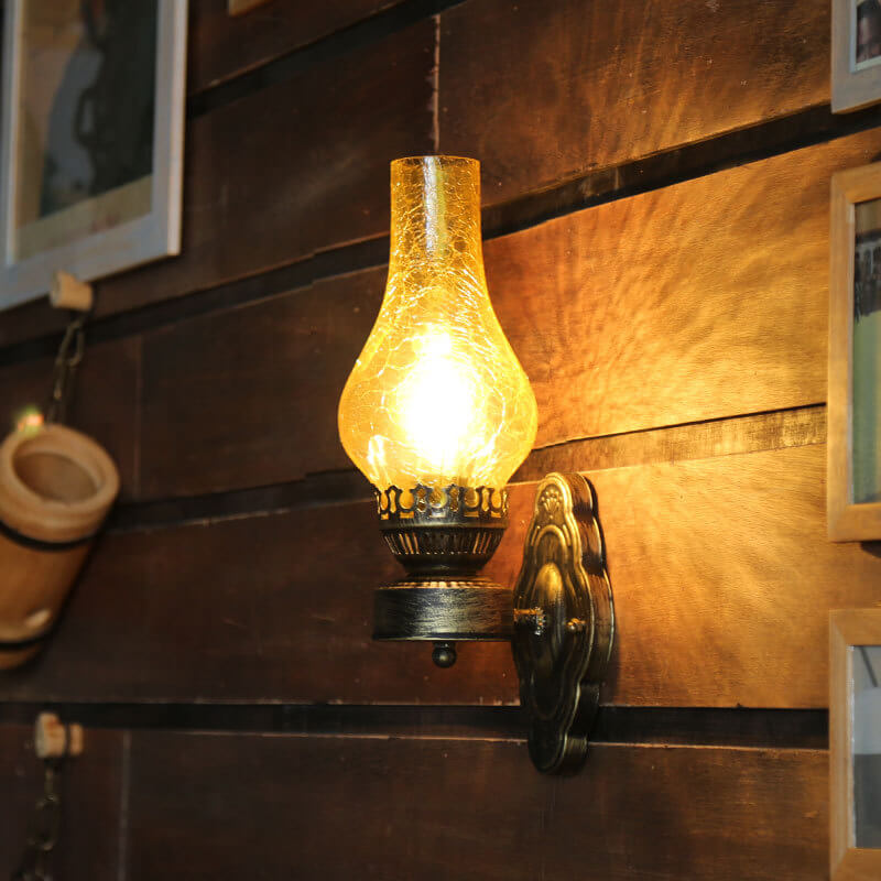 Vintage Kerosene Wall Sconce Lamp