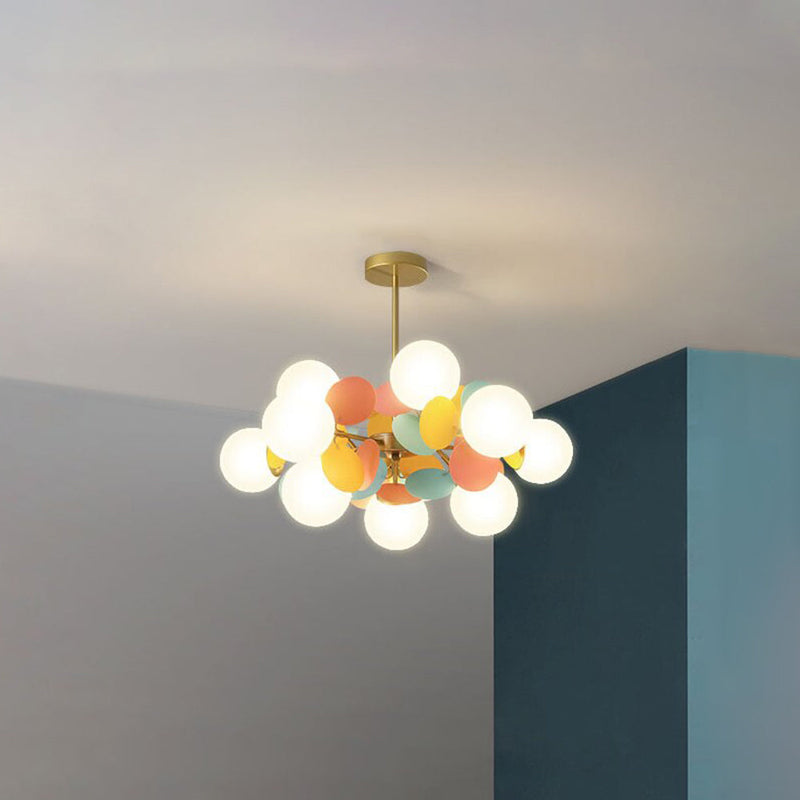 Multicolored Flower Branch Chandelier Living Room