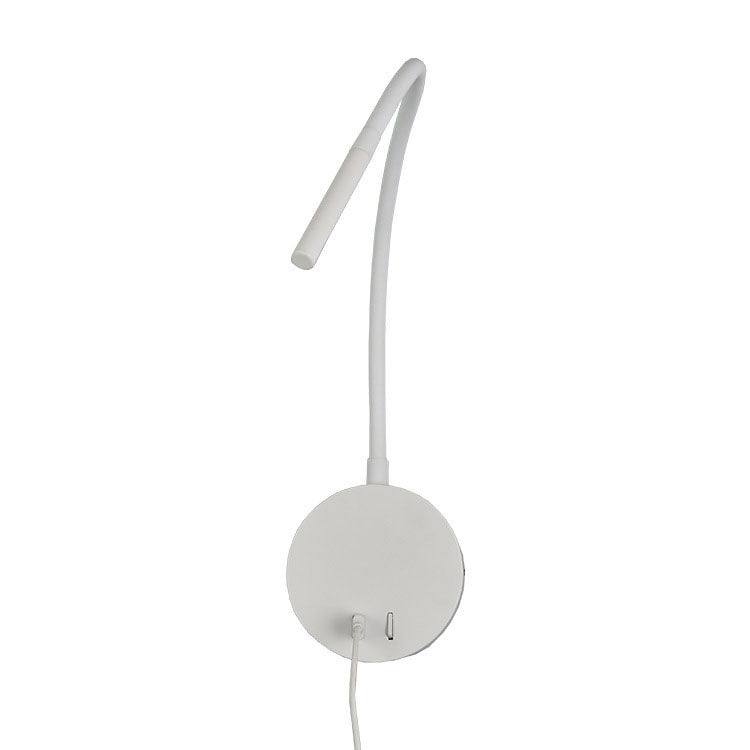 Minimalist USB Rechargeable Silicone Spotlight LED Reading Wall Sconce Lamp