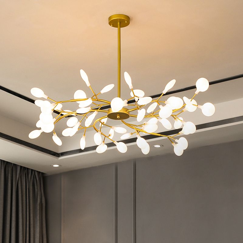 Firefly Art Deco Pendant Light Chandelier Black/Gold Living Room