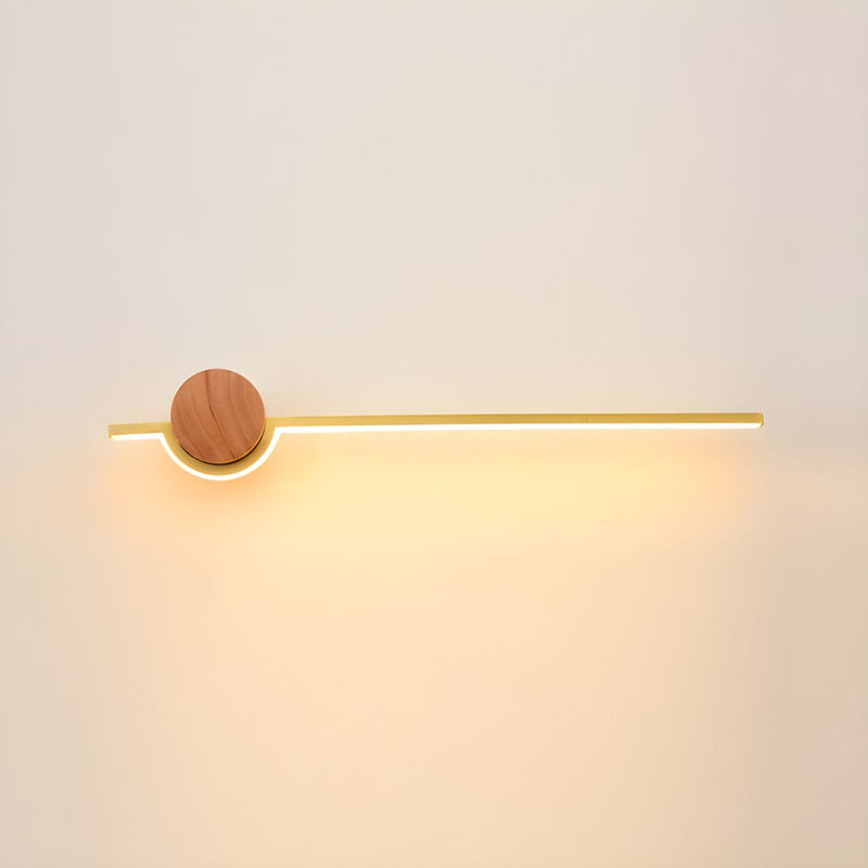 Nordic Linear Vanity Wall Lamp, Black/White/Gold, Bedroom
