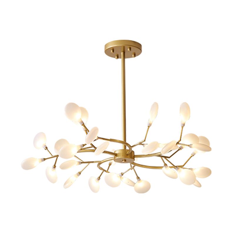 Firefly Art Deco Pendant Light Chandelier Black/Gold Living Room