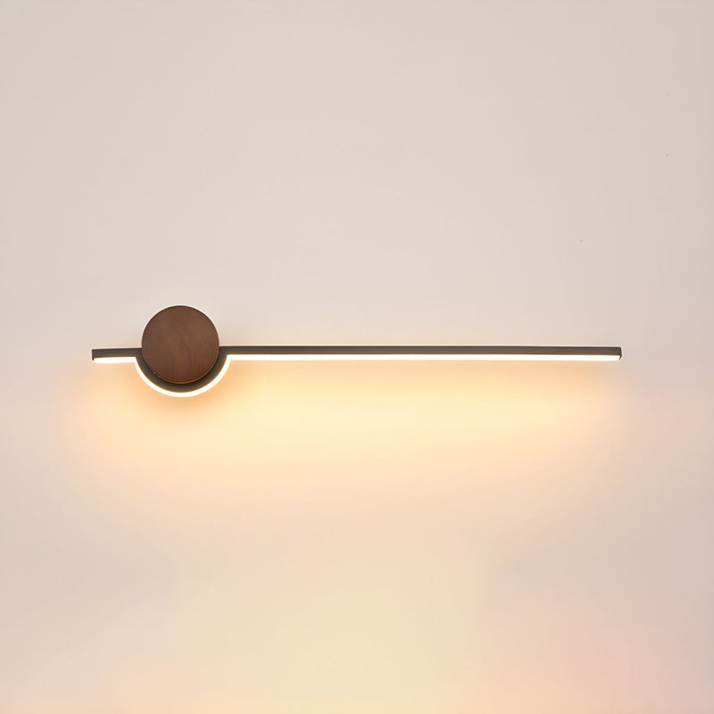 Nordic Linear Vanity Wall Lamp, Black/White/Gold, Bedroom