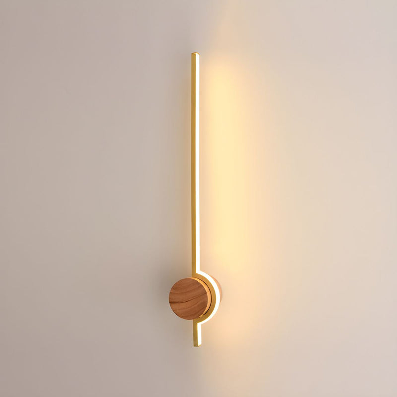 Nordic Linear Vanity Wall Lamp, Black/White/Gold, Bedroom