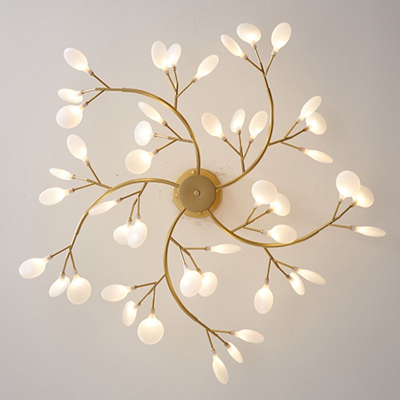 Firefly Art Deco Pendant Light Chandelier Black/Gold Living Room