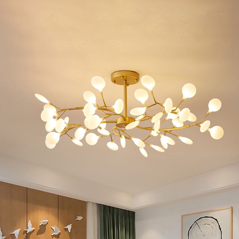 Firefly Art Deco Pendant Light Chandelier Black/Gold Living Room