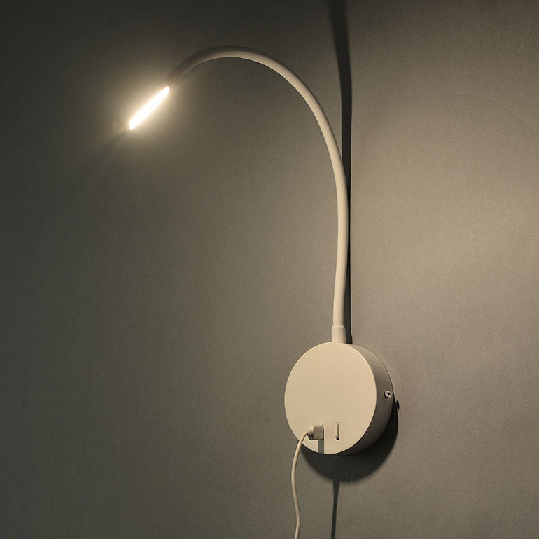 Minimalist USB Rechargeable Silicone Spotlight LED Reading Wall Sconce Lamp