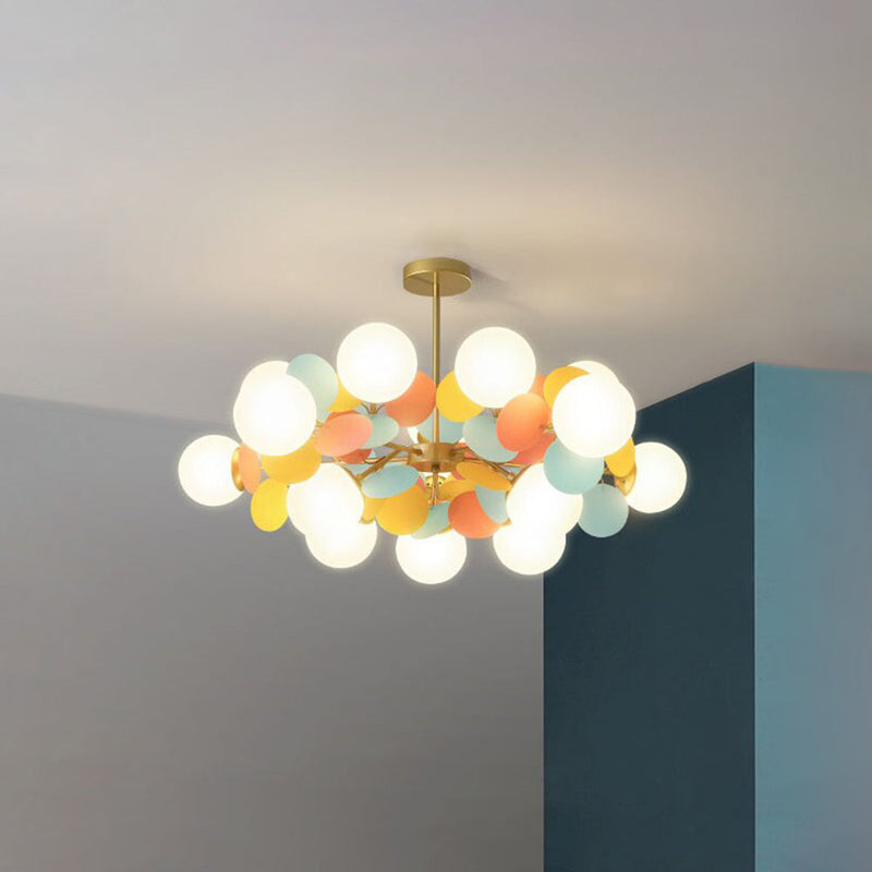 Multicolored Flower Branch Chandelier Living Room