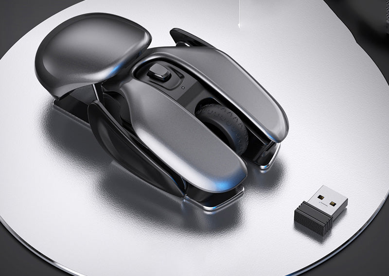 Wireless Silent Gaming Mouse Rechargeable Aluminum Alloy Design