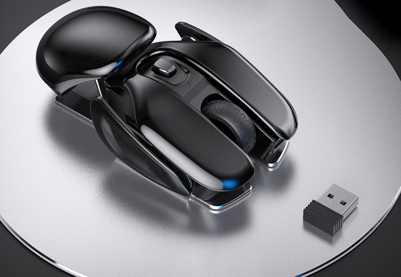 Wireless Silent Gaming Mouse Rechargeable Aluminum Alloy Design