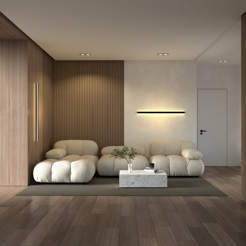 Minimalist Linear Wall Lamp with LED Atmosphere Lighting