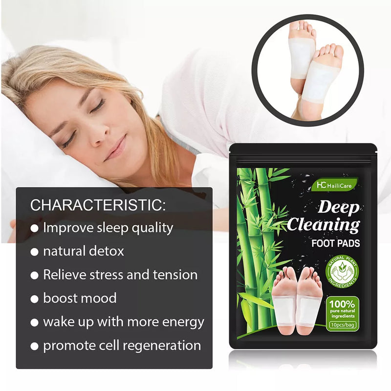 Detox Foot Pads 100 Pcs Natural Herbal Cleansing Patches