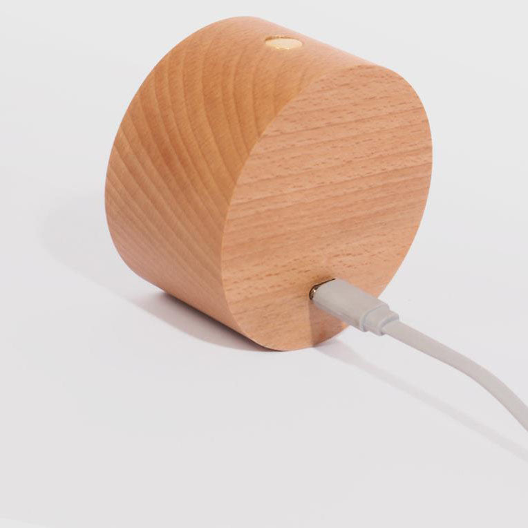 Minimalist Wooden USB Rechargeable Touch Magnetic LED Night Wall Sconce Lamp Light