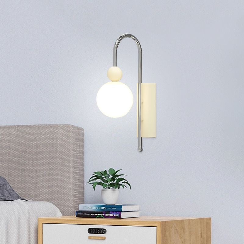 Moderne LED Wall Lamps Red/Coffee Metal/Glass Bedroom