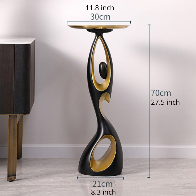 Curvy Woman Resin Sculpture Tray Table