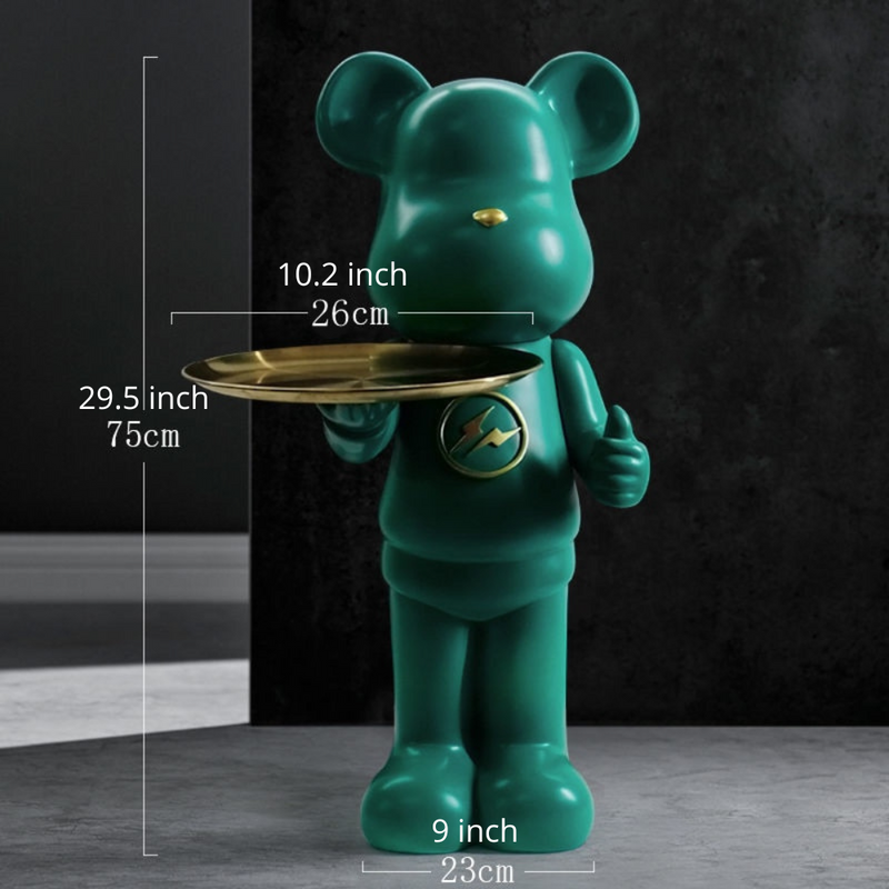 Bear Statue Tray Table