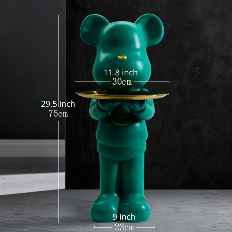 Bear Statue Tray Table