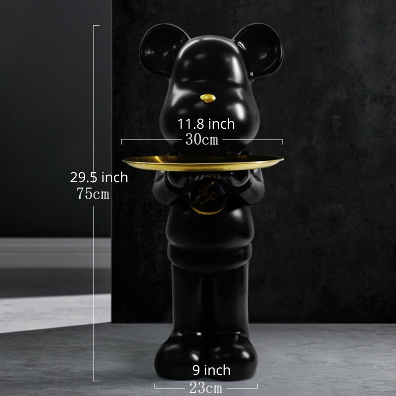 Bear Statue Tray Table
