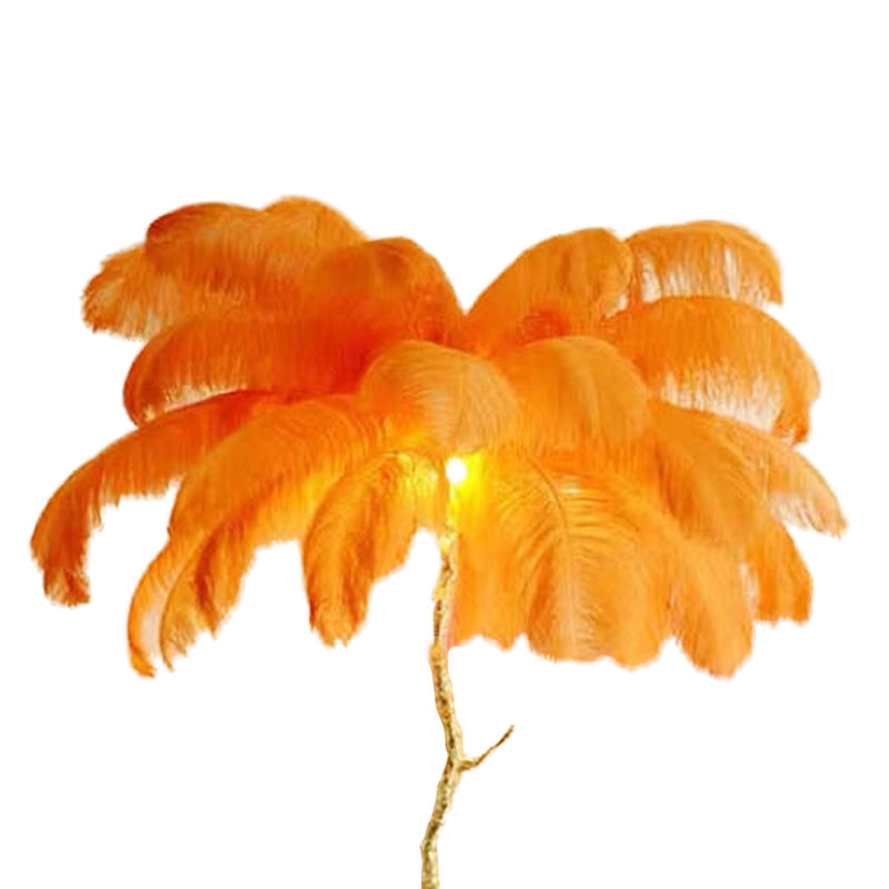 Scandinavian Luxury Unique Ostrich Feather Floor Lamp/Table Lamp