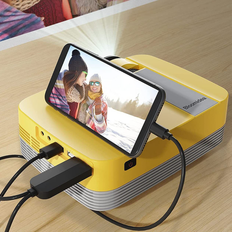 Portable HD Mini Smart USB Projector for Multi-Device Connectivity