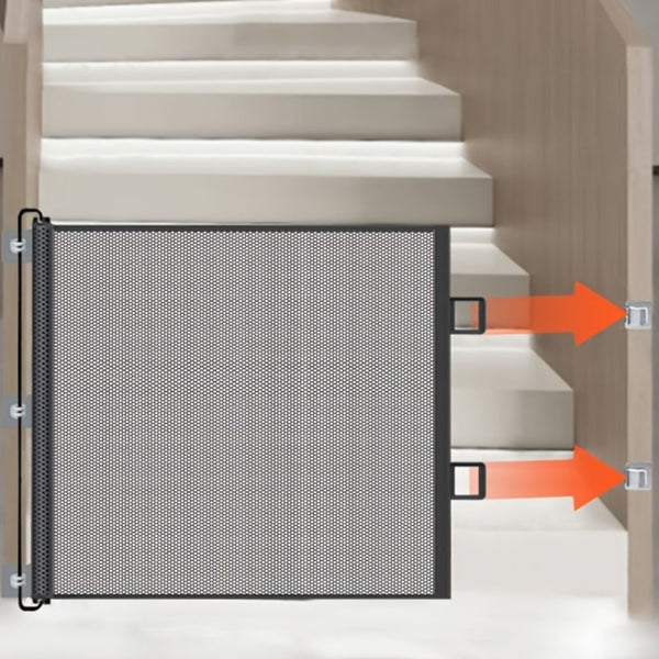 Retractable Safety Gate for Doorways & Stairs