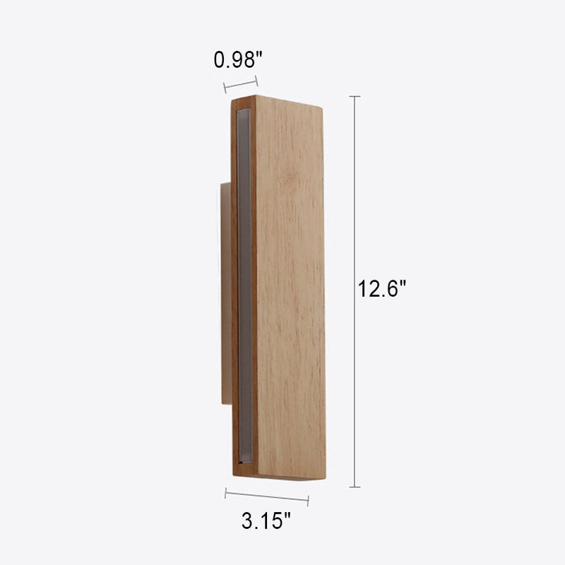 Japanese Minimalist Rotatable Log LED Wall Sconce Lamp
