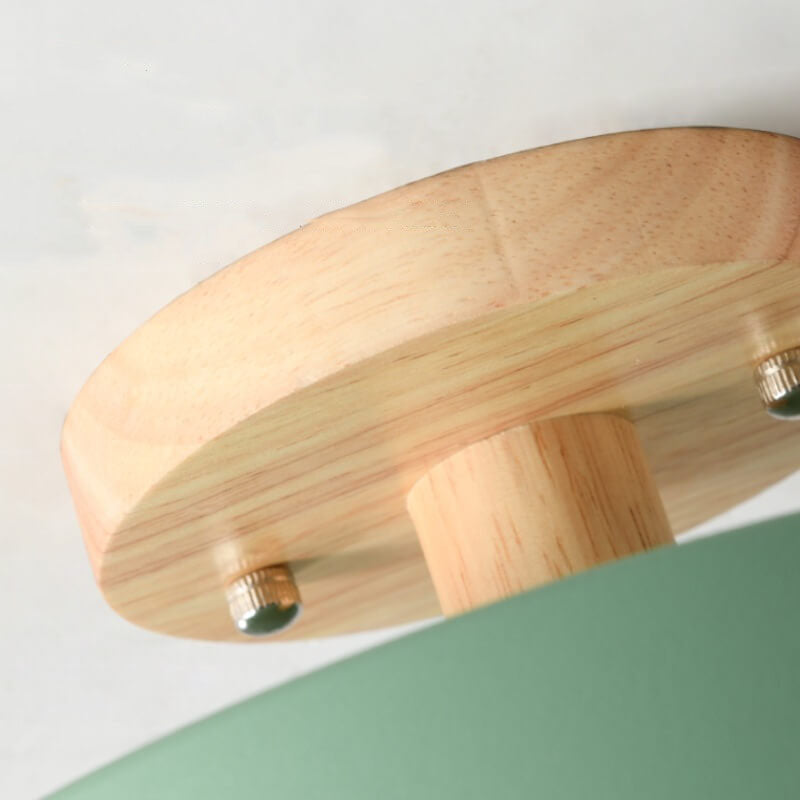 Nordic Circular LED Semi-Flush Mount Ceiling Light