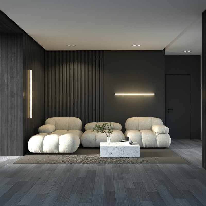 Minimalist Linear Wall Lamp with LED Atmosphere Lighting