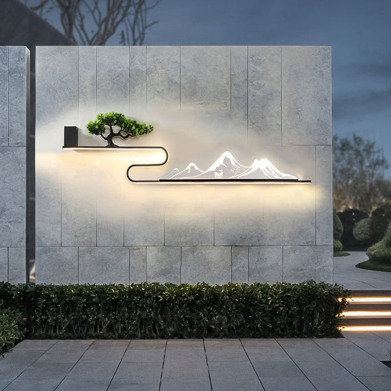 Mountain Scenery Outdoor Wall Lights