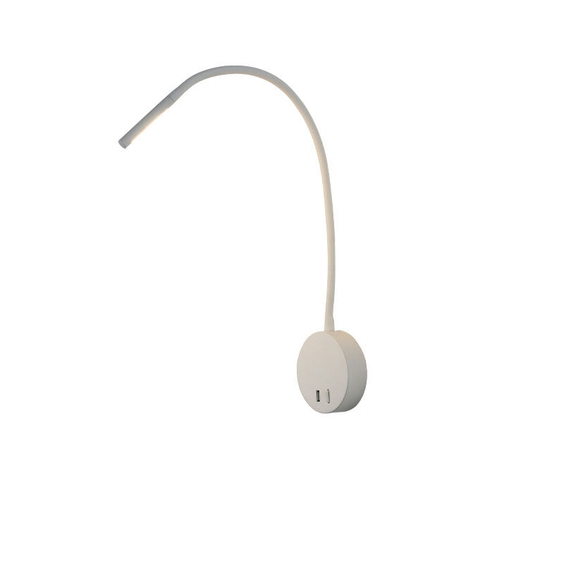 Minimalist USB Rechargeable Silicone Spotlight LED Reading Wall Sconce Lamp