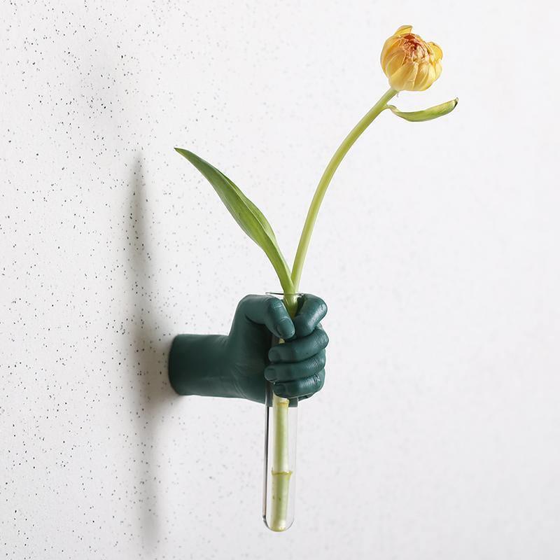 Hand Flower Wall Vase