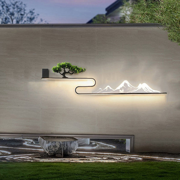 Mountain Scenery Outdoor Wall Lights