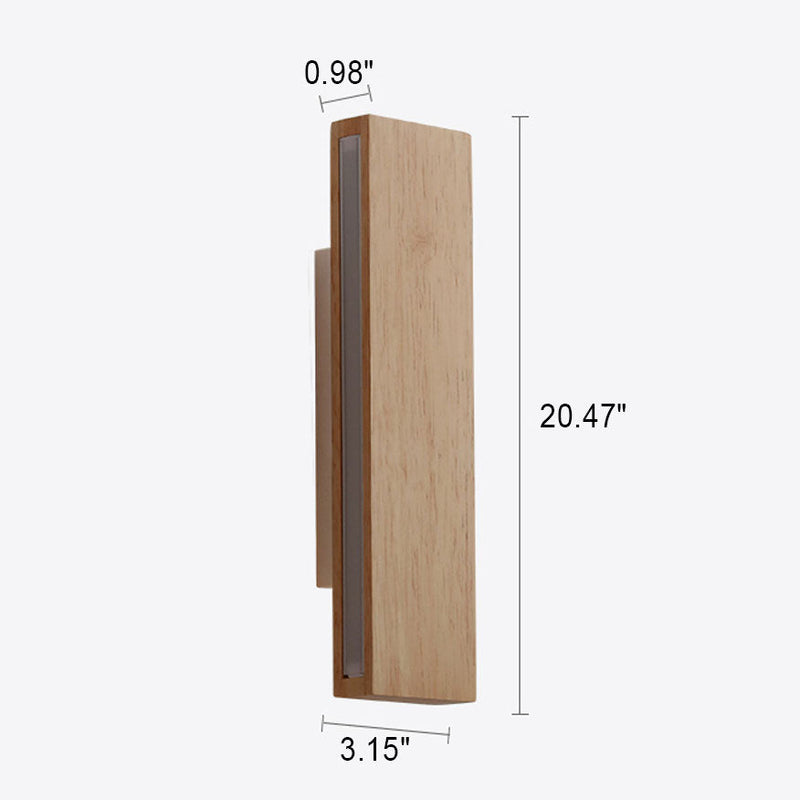 Japanese Minimalist Rotatable Log LED Wall Sconce Lamp