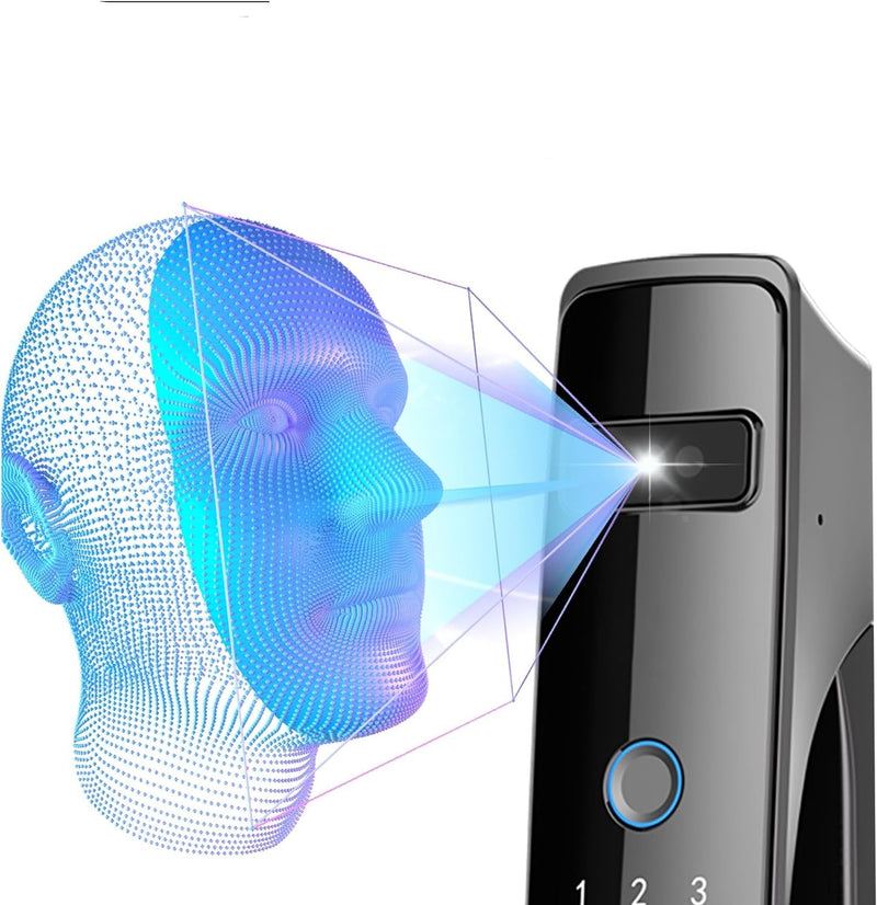 3D Face Smart Door Lock Security Camera | Smart Door Lock Security WIFI Smart Mortise Lock