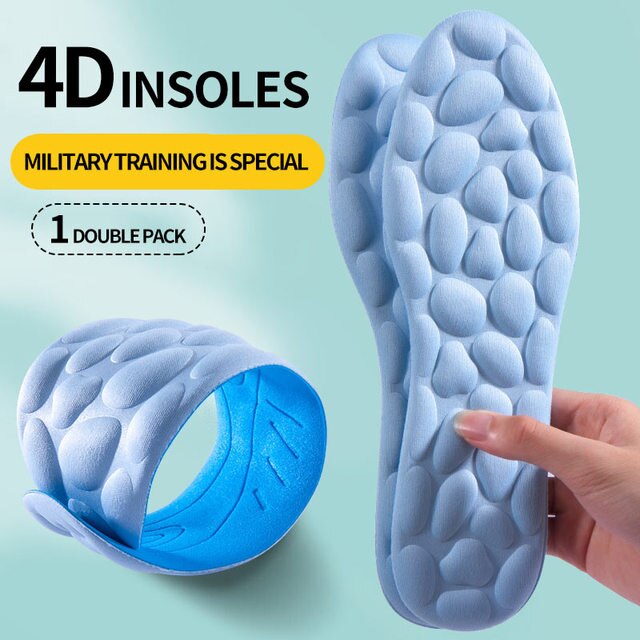 4D Latex Sport Support Insoles for Running