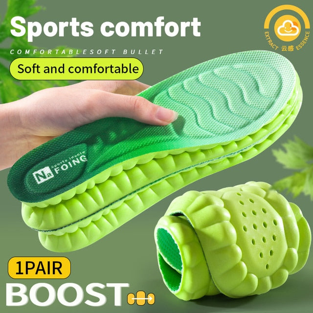 4D Latex Sport Support Insoles for Running
