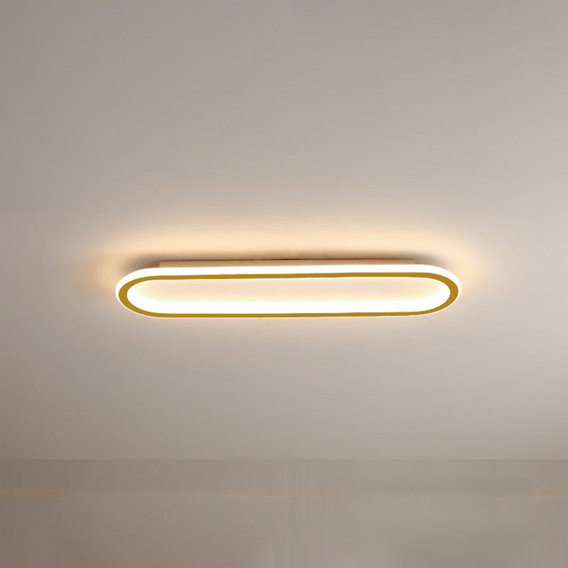 Minimalist Rectangular Flush Mount Ceiling Light
