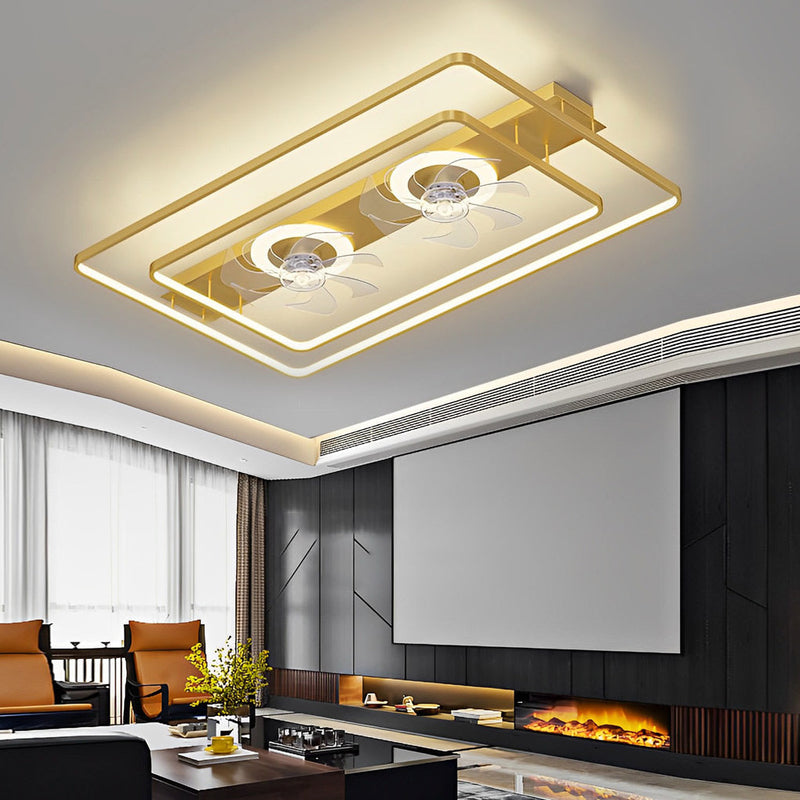 Rectangular Bladeless Ceiling Fan