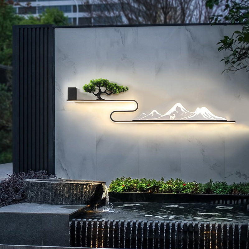 Mountain Scenery Outdoor Wall Lights